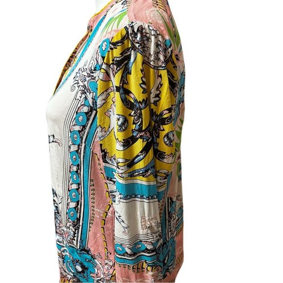 Hale Bob Multicolor Silk Blouse | Sz. S | EUC - Picture 4 of 13
